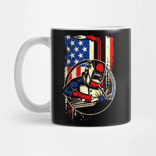 Weld Vintage American Flag Welding Mug